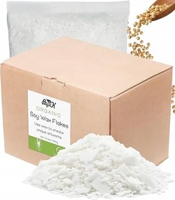 Prémium szójaviasz pelyhek, Természetes gyertyaviasz, 100% szójaviasz