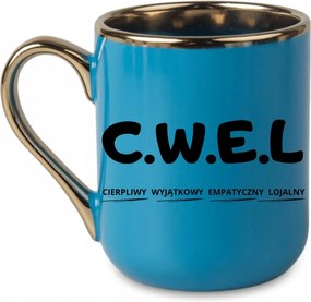 Bögre Elegáns C.w.e.l Türelmes Egyedi Empatikus Hűséges 330 Kék