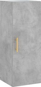 vidaXL betonszürke fali szekrény 34,5 x 34 x 90 cm