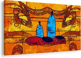 Kép - Ősi festészet (90x60 cm)