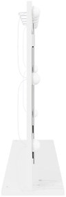 LED világítással ellátott sminktükör fehér 80x55x18 cm