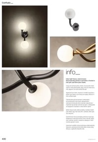 Redo 01-3256 - Rudas csillár CONFUSIO 3xE14/28W/230V átm. 76 cm arany