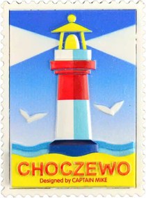 Postaláda alakú mágnes tengeri motívummal