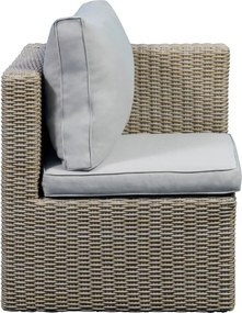 Bézs-világosbarna kétszemélyes kerti lounge szett Modular – Unique Furniture