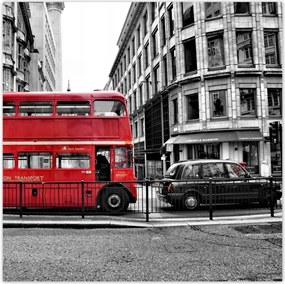 Poszterek 70x70 Piros busz London