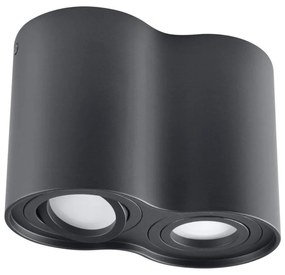 Spotlámpa HADAR 2xGU10/10W/230V fekete