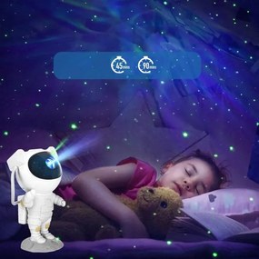 LED RGB projektor LED/5W/5V űrhajós + távirányító