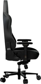 LORGAR Gamer szék, multiblokk mechanizmus, 4D karfák, 5 csillagos alumínium láb, gázlift, PU görgők, szövet műbőr, fekete-szürke