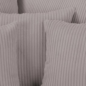 Szürke kordbársony sarokkanapé (bal oldali) Ariella – Ropez