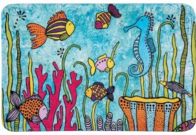 Wenko Rollin'Art Ocean Life fürdőszoba szőnyeg  45 x 70 cm