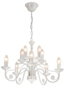 Csillár láncon DONATO 10xE14/40W/230V