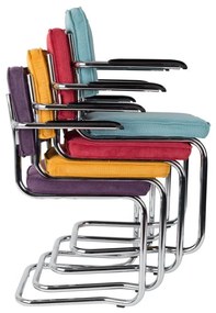 Ridge Kink Rib 2 db fekete karfás szék - Zuiver