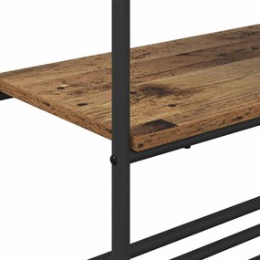 Ruhatartó polcokkal polcokkal Régi fa 60 x 30 x 171 cm Faanyag