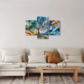 Kép – Színes energikus fa (90x60 cm)