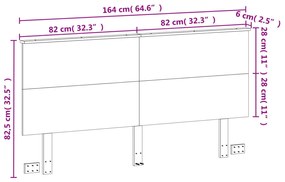 viaszbarna tömör fenyőfa fejtámla 160 cm