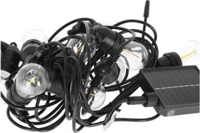 LED dimmelhető napelemes fényfüzér STARLIGHT NEO 20xE27/3,7V 2700K IP54 2400 mAh 21,5 m + távirányító