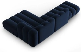 Sötétkék sarokkanapé (jobb oldali) Lupine – Micadoni Home