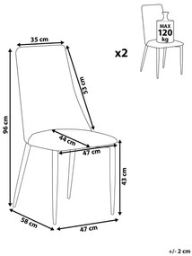 Étkezőszék szett 2 db Clenot (smaragdzöld). 1009930