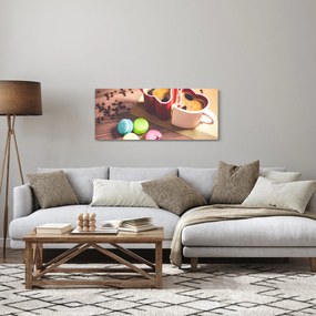 Kávé és a macaroon képe (120x50 cm)