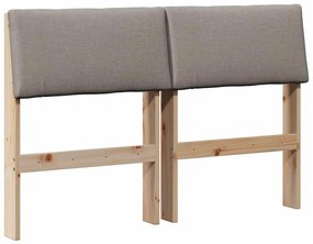 Kárpitozott fejtámla Tópszínű 120 cm Tömör fenyőfa