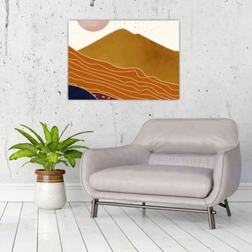 Üveg kép - Spacefrog design hegy N⁰1 (70x50 cm)