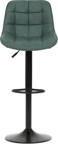 Bárszék zöld színben, szövet kárpittal AUB-V3066 GRN3
