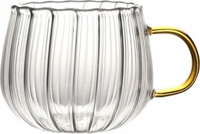 Csésze Nagy Bordázott Pohár Füllel Kávéscsésze Teához 350 ml