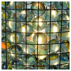 Lucide 78597/01/60 - Asztali lámpa EXTRAVAGANZA MARBELOUS 1xE14/40W/230V kék