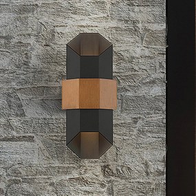 ELSTEAD QZ-CHASM-M-BKW CHASM Klasszikus Kültéri Fali Lámpa Fekete LED IP44