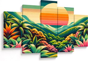 Kép - Színes naplemente (150x105 cm)