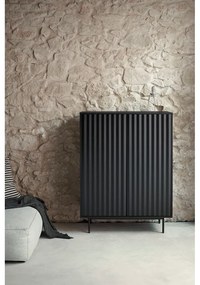 Sierra fekete magas komód 97x130 cm - Teulat