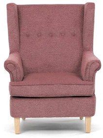 Füles fotel rózsaszín szövettel. AK-388 PINK2