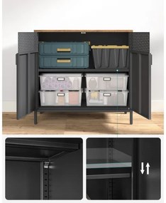 FIRA komód fekete/barna színben