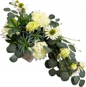 Elegáns prémium művirág temetői dísz, 70 cm