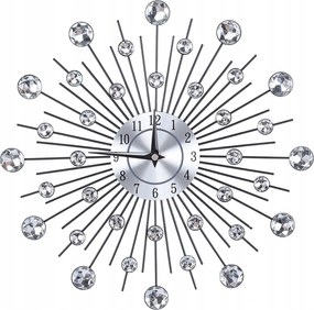 Stílusos Falióra Nap Kristályokkal 33CM