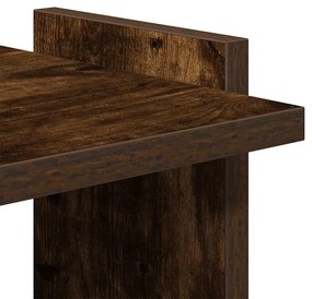Könyvespolc 3 szintes füstölt tölgy 60x30x120 cm Műfűrészáru