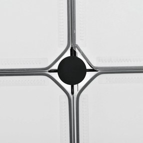 Ruhásszekrény 12 kombinálható rekesszel fekete színben