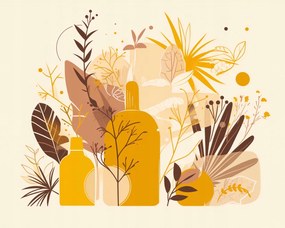 Poszter 50x40cm Arany növények