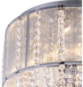 Globo 15091D - Kristály mennyezeti lámpa WALLA 4xE14/40W/230V