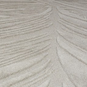 Világosszürke gyapjú szőnyeg 200x290 cm Lino Leaf – Flair Rugs