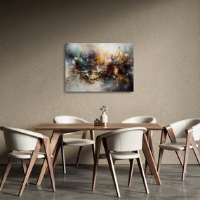 Üveg kép - Absztrakt grafika (70x50 cm)