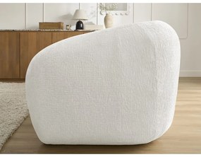 Fehér zsenília kinyitható kanapé 228 cm Neyo – Bobochic Paris