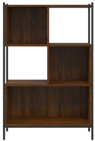 barna tölgy színű szerelt fa könyvszekrény 72x28x109 cm