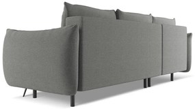 Világosszürke sarokkanapé (bal oldali) Malie – Makamii