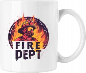 Tűzoltó bögre Mentő 10 Fehér 330ml