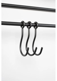 Fekete acél előszoba bútor Duco – White Label