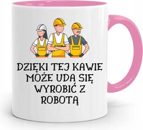 Munkavállalóknak Rózsaszín Bögre Ezzel A Kávéval, fényképes nyomtatással