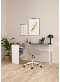 Felix Corner íróasztal, fehér / szürke