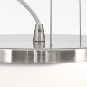 Orion HL 6-1559/2 - Csillár zsinóron BLANC 2xE27/60W/230V átm. 49 cm matt króm