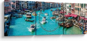 Kép - Grand Canal, Velence, Italy (órával) (90x30 cm)